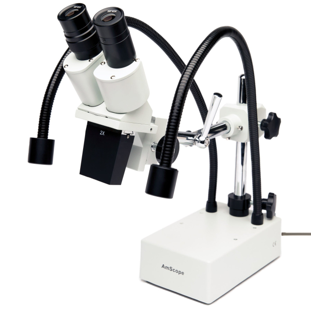 AmScope SE420-2L 20X Binocular Stereo Boom Microscope