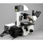 AmScope IN480TC-FL Inverted Infinity-Corrected Fluorescence Trinocular Compound Microscope 40X-1500X Magnification w/ Kohler Illumination - Image 3