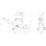 AmScope IN480TC-FL Inverted Infinity-Corrected Fluorescence Trinocular Compound Microscope 40X-1500X Magnification w/ Kohler Illumination - Image 7
