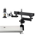 AmScope DM756W2A-APC 1080p All-in-One Wi-Fi/USB Digital Microscope 0.35X-5.6X Magnification w/ Zoom Optics on Articulating Arm w/ Pillar - Image 2