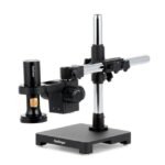 AmScope DM756H2AD-SAB 1080p HDMI All-in-One Digital Microscope 0.35X-11.2X Magnification w/ Zoom Optics on Single-Arm Boom-Stand