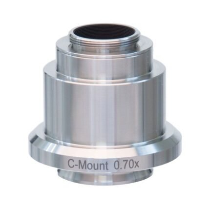 AmScope AD-C07-LC 0.7X Stainless Steel C-mount Camera Adapter for Leica Microscopes