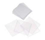 AmScope CS-S22-100 100pc Pre-Cleaned 22mm x 22mm Square Microscope Glass Cover Slides Coverslips - Image 3