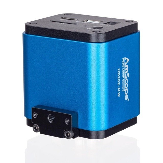 imageye___-_imgi_49_hdmi-microscope-camera-hd202-01_1.jpeg AmScope HD202-MW 1080p 60fps 2MP HDMI + Wi-Fi High-sensitivity Color CMOS C-mount Microscope Camera for Stand-alone and PC Imaging - Image 1