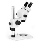 AmScope SM-1BN Zoom Binocular Stereo Microscope 7X-45X Magnification on Compact Pillar Stand - Image 5