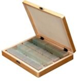 AmScope PS100A 100pc Prepared Glass Microscope Slides in Wood Case with Mammal, Bird, Insect, Amphibian and Plant Specimens - SET A - Image 2