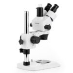 AmScope SM-1TN Industrial Inspection Zoom Trinocular Stereo Microscope 7X-45X Magnification on Pillar Stand w/ Small Base - Image 10