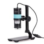AmScope HHD1300-QSMS10 1.3 MP Professional Handheld Digital USB Microscopes w/ 10X-280X Magnification, LED Ring Illuminator, and Ball-Joint Stand - Image 2