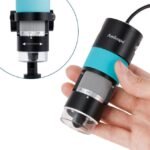 AmScope HHD1300-QSMS10 1.3 MP Professional Handheld Digital USB Microscopes w/ 10X-280X Magnification, LED Ring Illuminator, and Ball-Joint Stand - Image 10