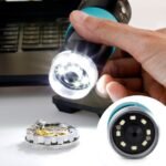 AmScope HHD1300-QSMS10 1.3 MP Professional Handheld Digital USB Microscopes w/ 10X-280X Magnification, LED Ring Illuminator, and Ball-Joint Stand - Image 11