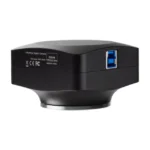 AmScope MU1203-BI 12MP USB 3.0 High-speed Back-illuminated Color CMOS C-Mount Microscope Camera with Reduction Lens and Calibration Slide - Image 2